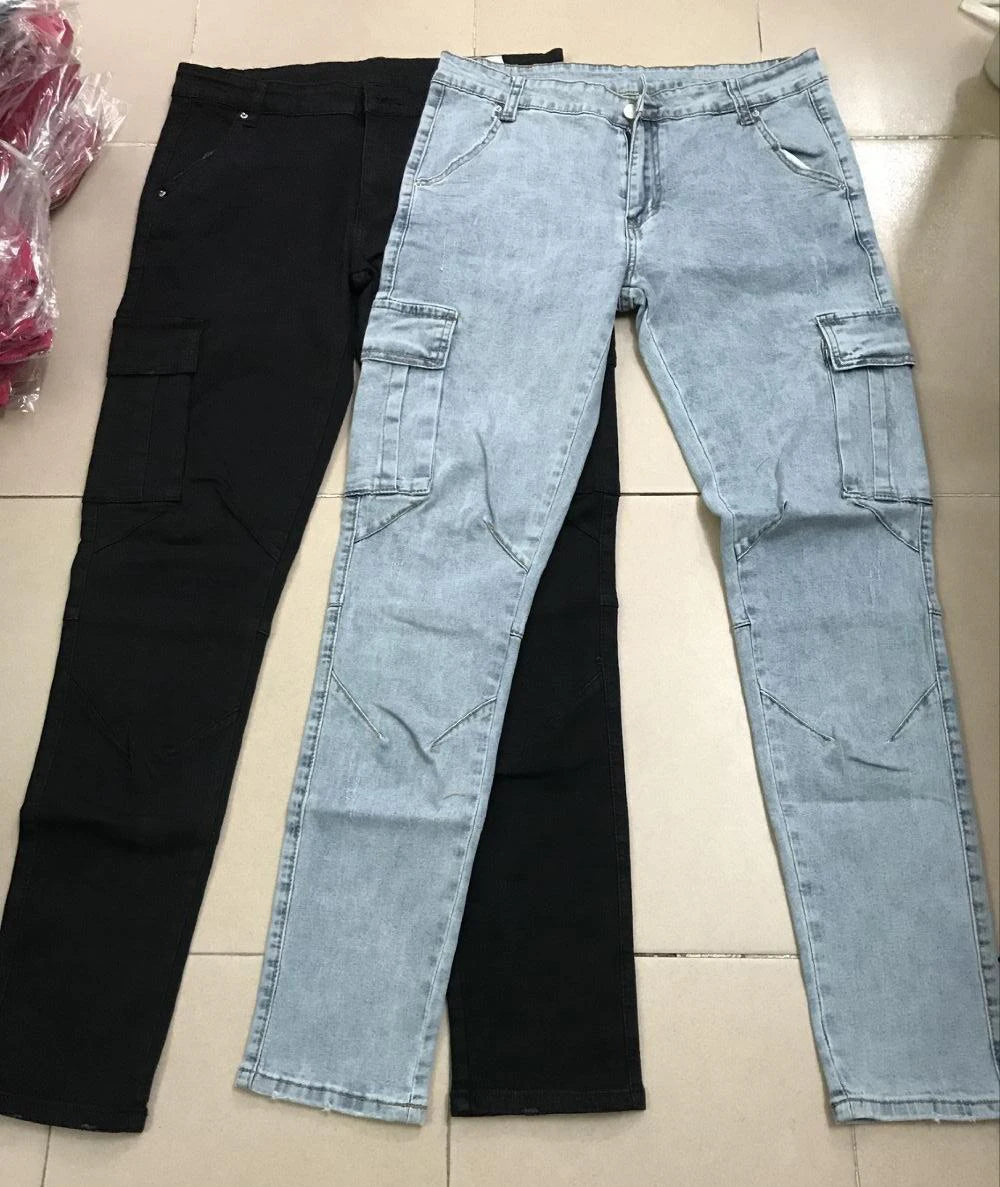 Denim Cargo Pants For Men