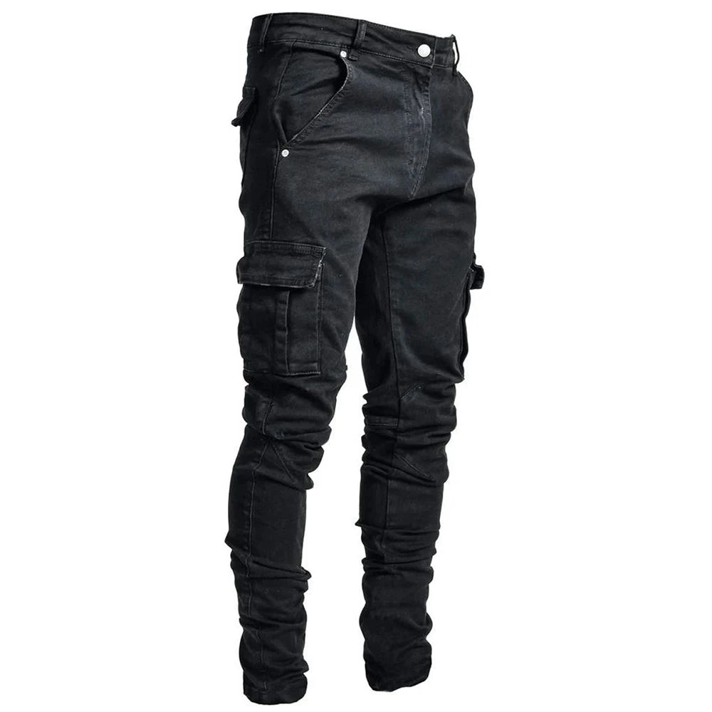 Denim Cargo Pants For Men